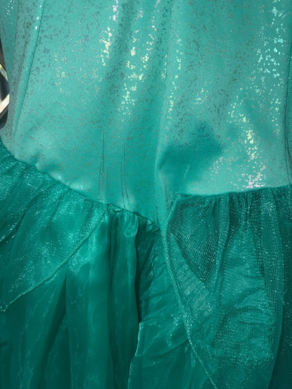 Disney Purple and Teal little Mermaid Costume Dress with glitter and iridescent - Picture 10 of 13